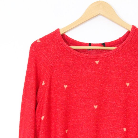 *H&M Red Heart Long Sleeve Sweater - Picture 4 of 6